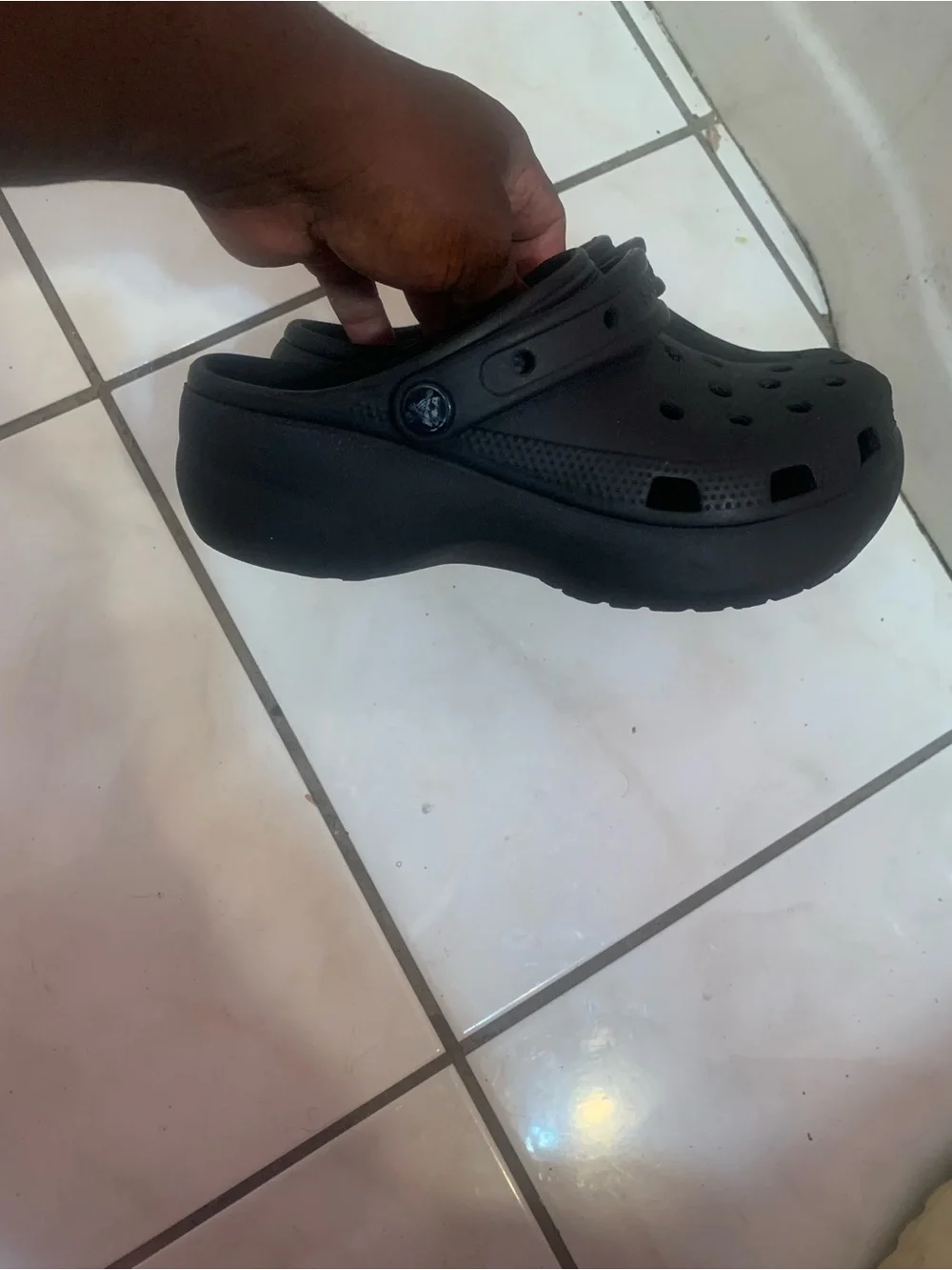 CROCS Kids Black Slip-On Clogs